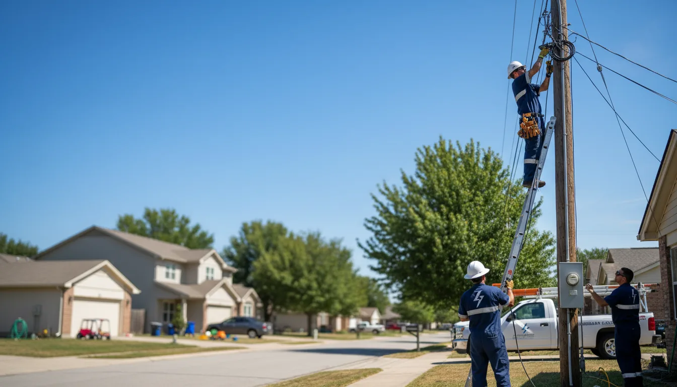 Residential electrician providing installation services in Zeeland, ND